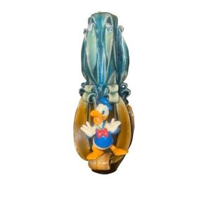 VTG Donald Duck RARE‎ Handmade ribbon candle Green Brown Disney character 1980s